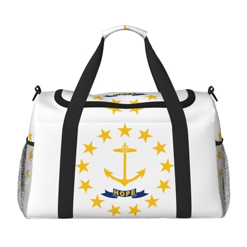 Rhode Island State Flag Print Large Capacity Hand Carry Bag for Women Foldable Carry On Tote for Airplane Travel Rhode Island State Flag Print Large Capacity Hand Carry Bag for Women Foldable Carry On Tote for Airplane Travel von axzttupy