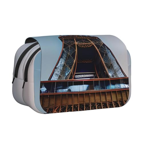 axzttupy Federmäppchen, Motiv: Paris Eiffelturm, stilvoll, für Reisen, Bürobedarf, praktischer Make-up-Organizer von axzttupy