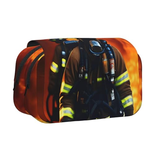 axzttupy Feuerwehrmann Feuerwehrmann Flammendruck Stilvolle Bleistifttasche Reise Bürobedarf Praktischer Make-up Schreibwaren Organizer axzttupy Feuerwehrmann Feuerwehrmann Flammendruck Stilvolle Bleistifttasche Reise Bürobedarf Praktischer Make-up Schreibwaren Organizer von axzttupy