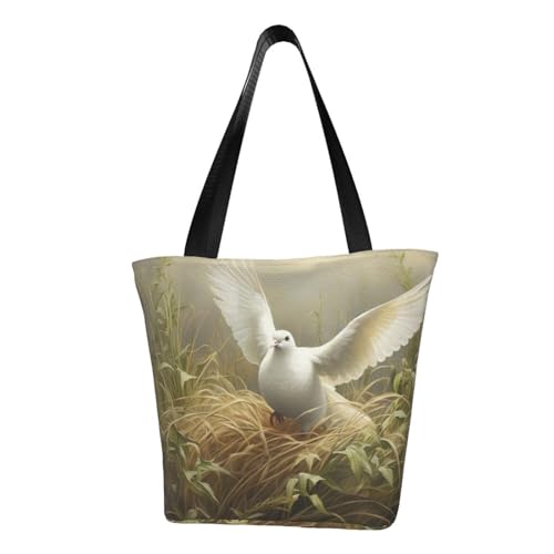 axzttupy Gras and Dove 2 Print Versatile Use Bag Summer Crossbody Handbag Travel Beach Shopping Stylish Accessory von axzttupy