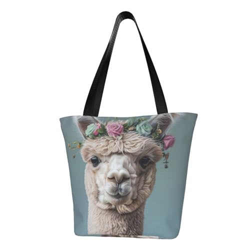 axzttupy I Love Alpacas 4 bedruckte vielseitige Verwendungstasche Sommer Crossbody Handtasche Reise Strand Einkaufen stilvolles Accessoire von axzttupy