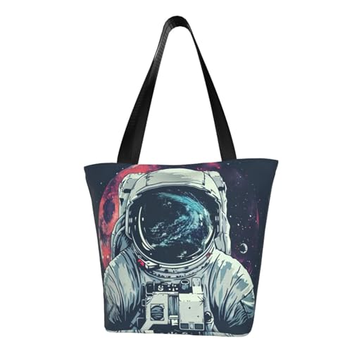 axzttupy Lunar Astronaut 1 Print Vielseitige Verwendung Tasche Sommer Crossbody Handtasche Reise Strand Einkaufen Stilvolles Accessoire von axzttupy