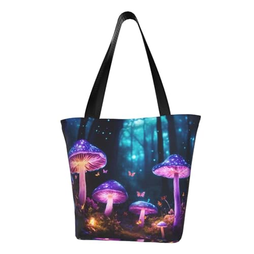 axzttupy Magic Mushroom 3 Print Vielseitige Verwendungstasche Sommer Crossbody Handtasche Reise Strand Einkaufen Stilvolles Accessoire von axzttupy