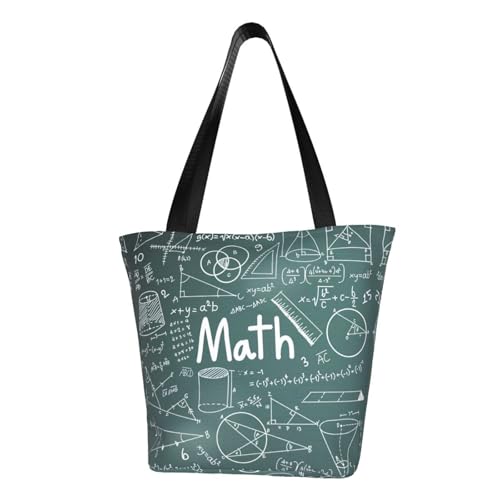 axzttupy Mathe Lektion Word Print Vielseitige Verwendungstasche Sommer Crossbody Handtasche Reise Strand Einkaufen Stilvolles Accessoire von axzttupy