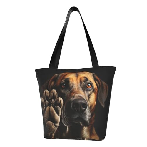 axzttupy Tasche mit Hundepfotenabdruck, vielseitig verwendbar, für Sommer, Umhängetasche, Handtasche, Reisen, Strand, Einkaufen, stilvolles Accessoire von axzttupy