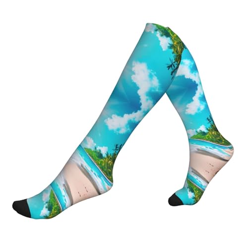 axzttupy Tropische Ozean Strand Druck Unisex Fleece Sportsocken Kniestrümpfe Langflüge Wandern, 1 Schwarz, Einheitsgröße, 1 Schwarz, Einheitsgröße axzttupy Tropische Ozean Strand Druck Unisex Fleece Sportsocken Kniestrümpfe Langflüge Wandern, 1 Schwarz, Einheitsgröße, 1 Schwarz, Einheitsgröße von axzttupy