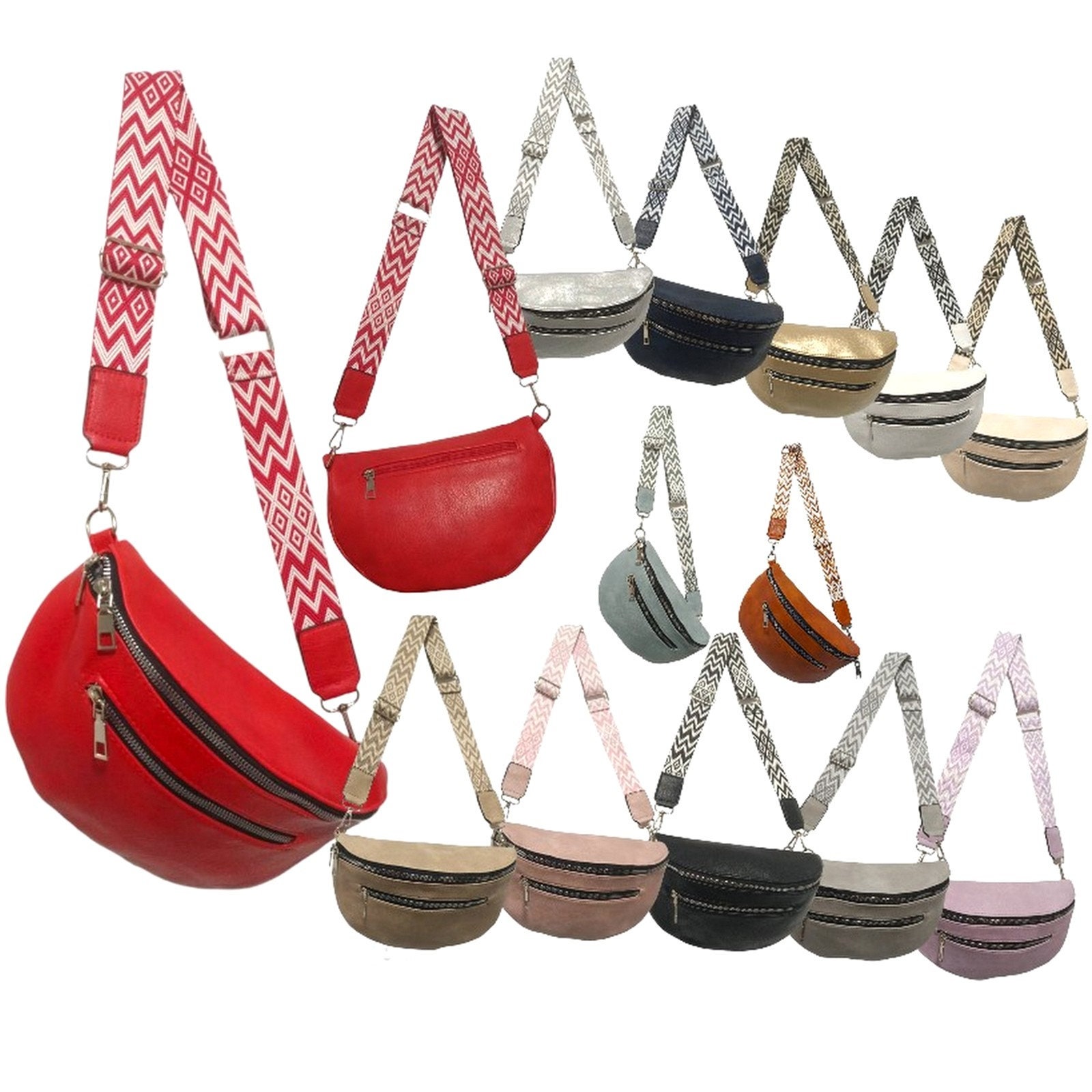 Umhängetasche Crossbody Bag Damen Handtasche Schultergurt Tasche Schultertasche 76522 von ayados