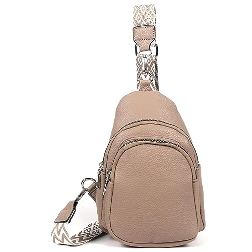 ayados Damen Crossbody Bag Bauchtasche Brusttasche Handtasche Schultergurt Cross body bag Tasche Schultertasche Rucksack Umhängetasche 617 (D.Grey) von ayados