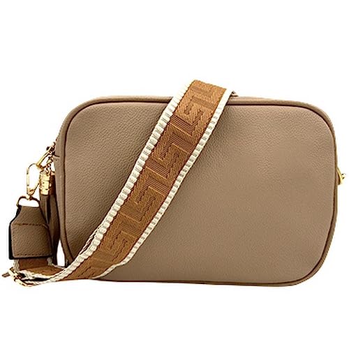 ayados Damen Crossbody Bag Bauchtasche Handtasche Schultergurt Cross body bag Tasche Schultertasche Umhängetasche S1813-8 (Khaki) von ayados