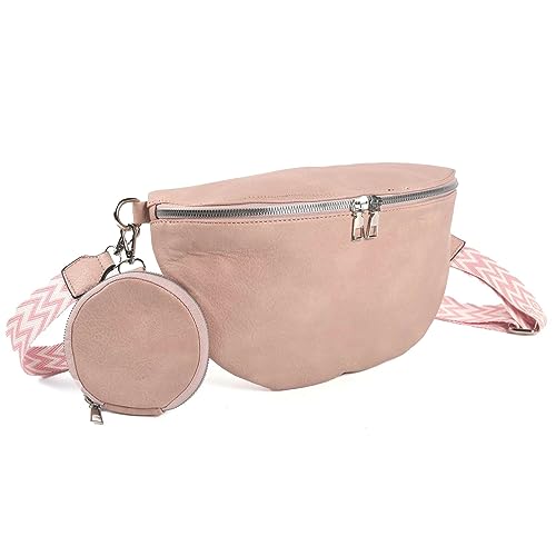 ayados Damen Tasche Shopper Beuteltasche Crossbody Bag Denim Handtasche Beuteltasche Schultertasche Umhängetasche Taschen Set 22272 (Rosa) von ayados