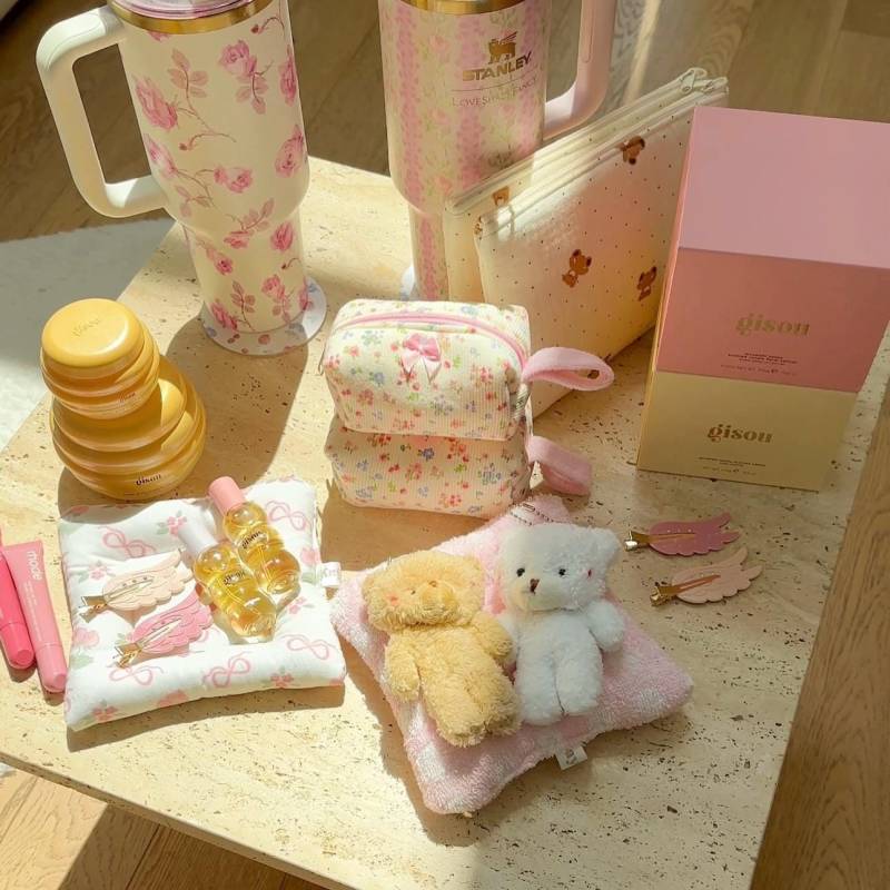 Vintage Gelb Floral - Mini Schlüsselanhänger Tasche Id Karte Feminine Artikel Make-Up Brieftasche Lipgloss Tragetasche Süßes Rosa Geschenk Für Sie von ayjaythelabel