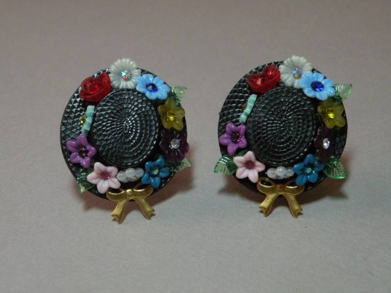 Hut & Blumen Ohrringe von aylacreations