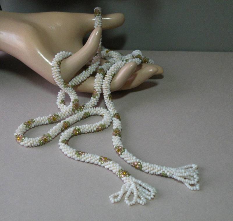 Vintage Blumen Lariat Halskette von aylacreations