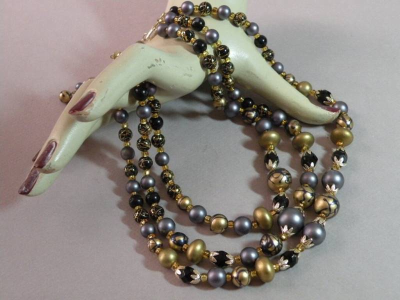 Vintage Gold Spritzer Halskette von aylacreations