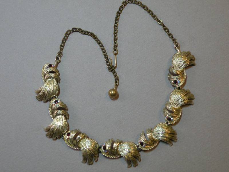 Vintage Golden Feathers Link Halskette von aylacreations