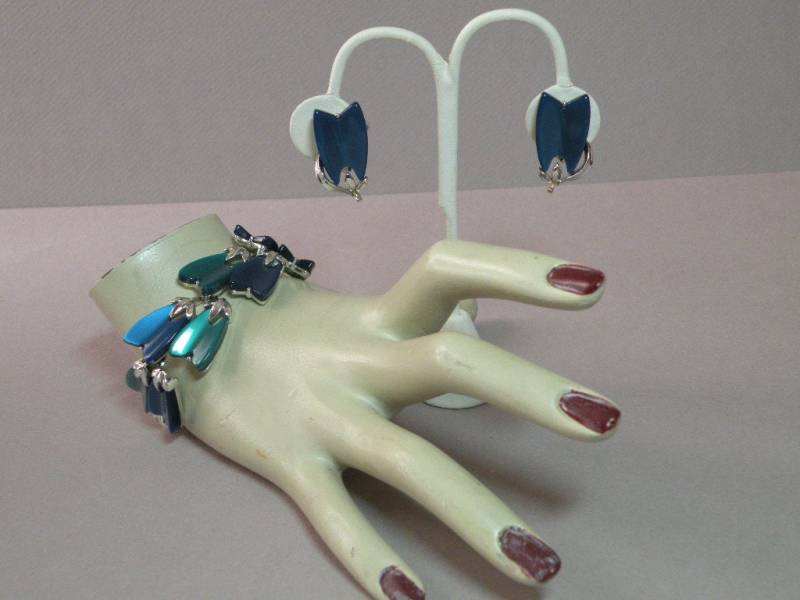 Vintage Listner Armband & Ohrring Set von aylacreations