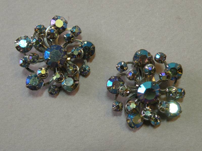 Vintage Vitrail Strass Ohrringe von aylacreations