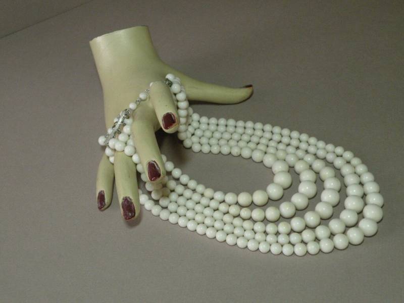 Vintage Weiße Perlenkette von aylacreations