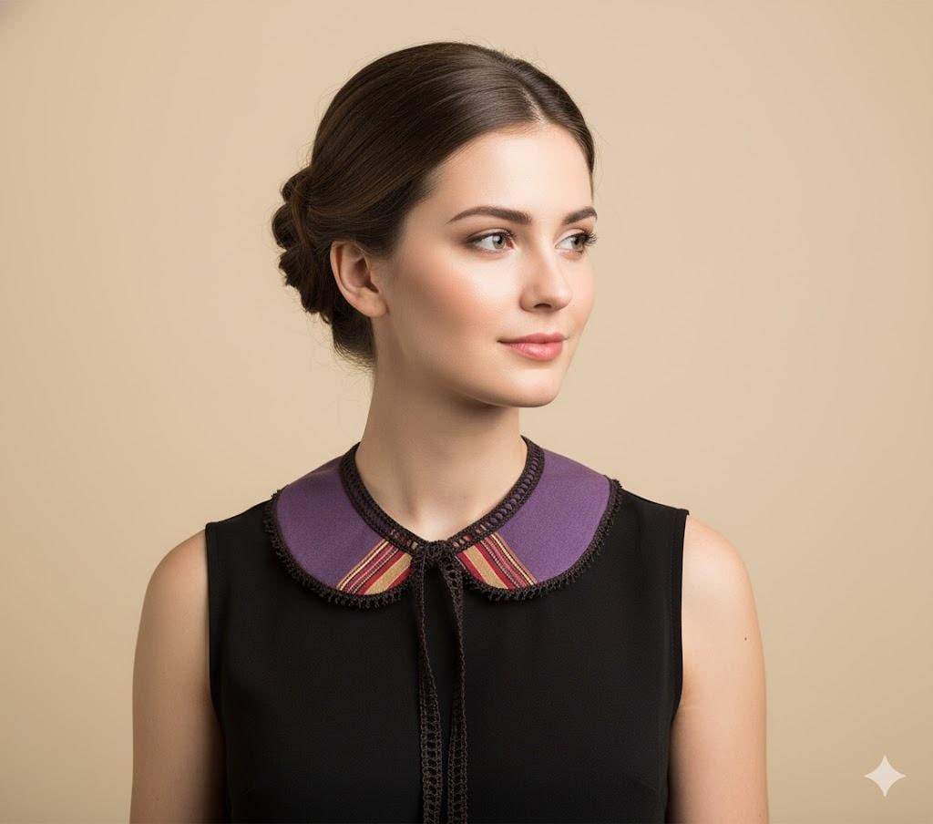 Lila Stoffhalsband von aynurdereli