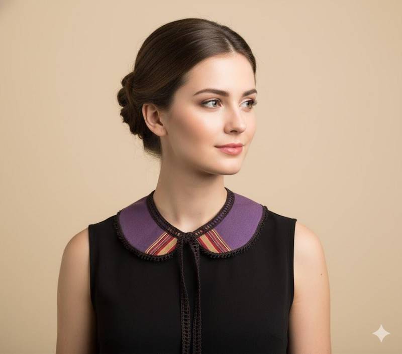 Lila Stoffhalsband von aynurdereli