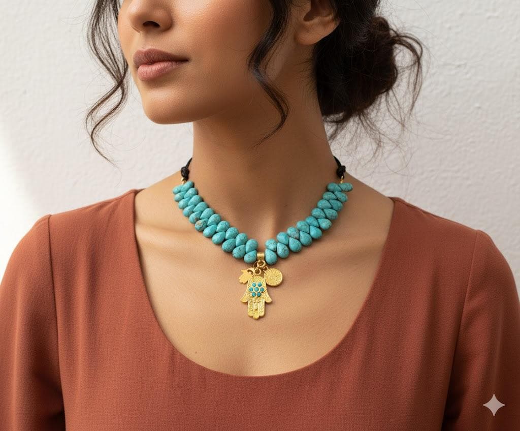 Türkis Stein Halskette von aynurdereli