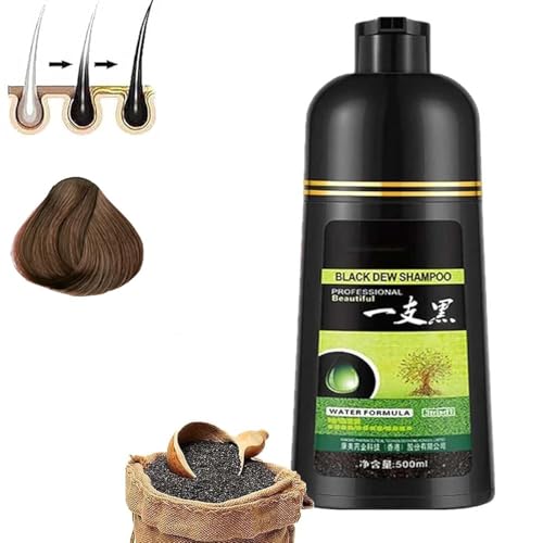 Colorationsshampoo, 3-in-1 Naturshampoo, verwandelt graues Haar in Schwarz für Männer und Frauen Colorationsshampoo, 3-in-1 Naturshampoo, verwandelt graues Haar in Schwarz für Männer und Frauen von aywqew