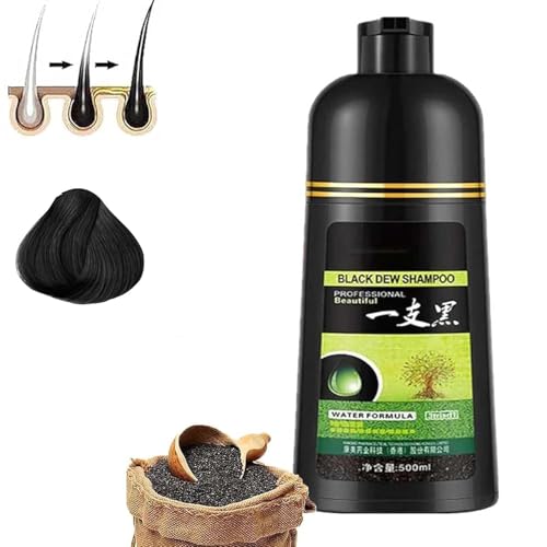 Colorationsshampoo, 3-in-1 Naturshampoo, verwandelt graues Haar in Schwarz für Männer und Frauen Colorationsshampoo, 3-in-1 Naturshampoo, verwandelt graues Haar in Schwarz für Männer und Frauen von aywqew