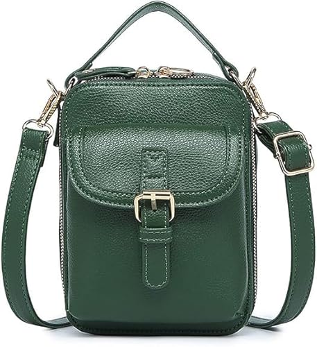 Damen-Umhängetasche aus Leder, Retro-Diebstahlschutz-Umhängetasche, mit Kartenfächern, praktisch für den täglichen Gebrauch von aywqew