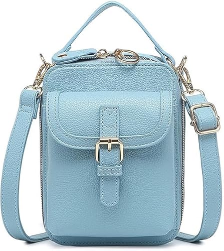 Damen-Umhängetasche aus Leder, Retro-Diebstahlschutz-Umhängetasche, mit Kartenfächern, praktisch für den täglichen Gebrauch von aywqew