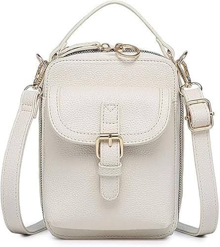 Damen-Umhängetasche aus Leder, Retro-Diebstahlschutz-Umhängetasche, mit Kartenfächern, praktisch für den täglichen Gebrauch von aywqew