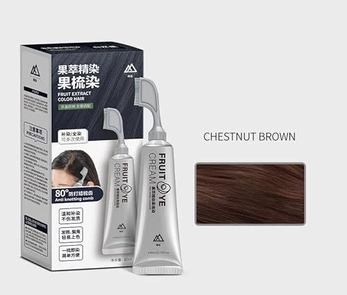 Fruit Essence Haarfärbekamm – eine pflanzliche Formel, die graues Haar abdeckt. Geeignet für Männer und Frauen und alle Haartypen. Fruit Essence Haarfärbekamm – eine pflanzliche Formel, die graues Haar abdeckt. Geeignet für Männer und Frauen und alle Haartypen. von aywqew