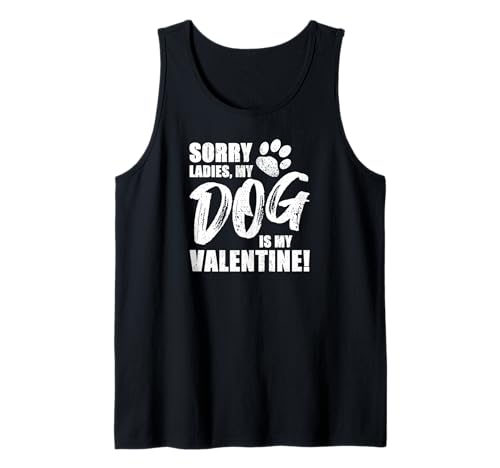 Herren Sorry Ladies, My Dog is My Valentine I Valentinstag Hunde Tank Top von azDesigns Hunde T-Shirts und Hundebesitzer Outfits