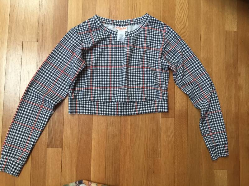 Vintage Langarm Shirt Blau Und Orange Crush Abc Familie Bauch Vintage Langarm Shirt Blau Und Orange Crush Abc Familie Bauch von azampitella