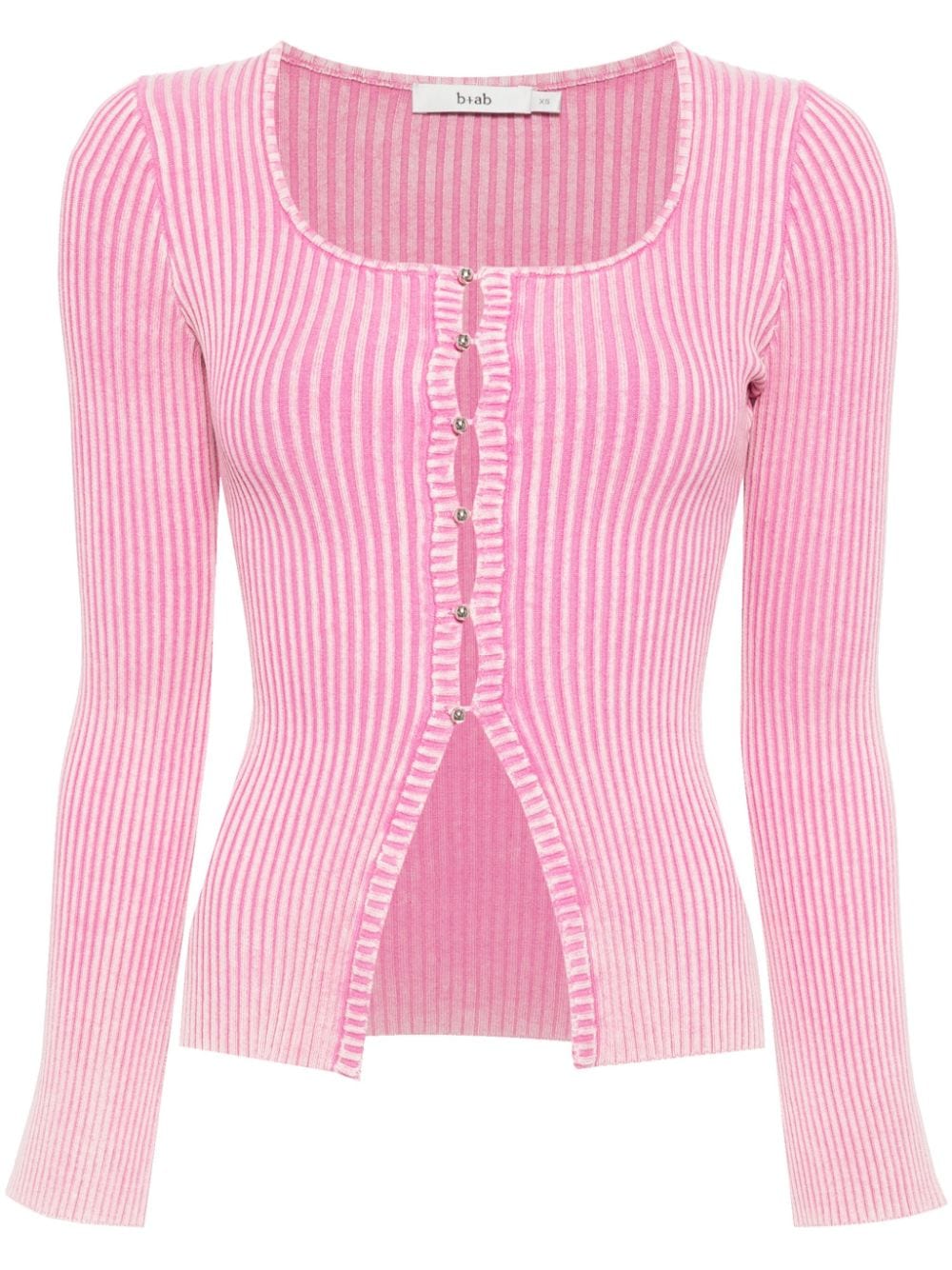 b+ab Cardigan in Rippenstrick - Rosa von b+ab