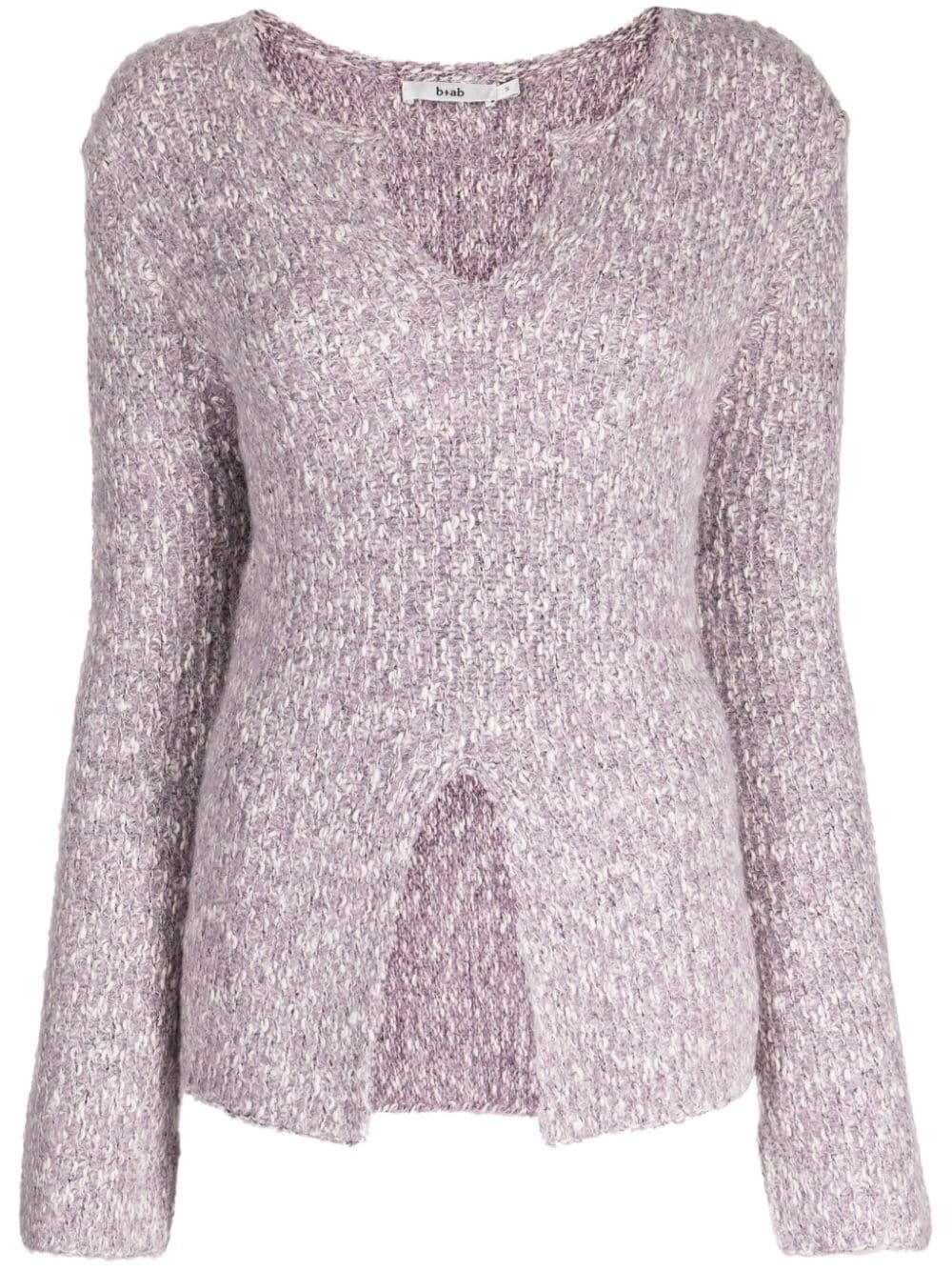 b+ab Melierter Pullover - Violett von b+ab