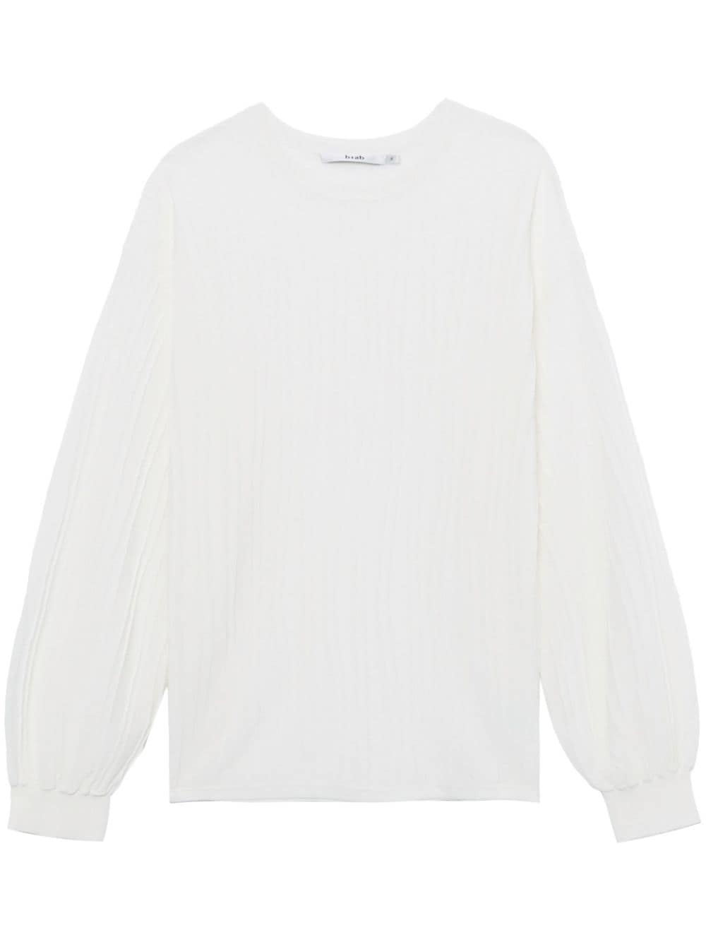 b+ab Semi-transparentes Sweatshirt - Weiß von b+ab