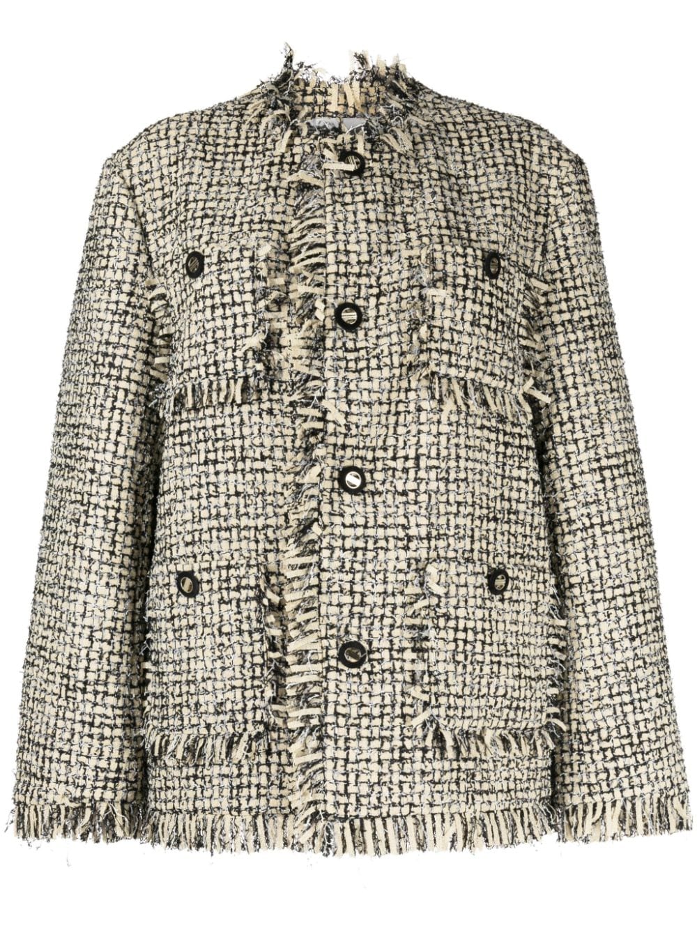 b+ab Tweed-Jacke mit vier Taschen - Mehrfarbig von b+ab