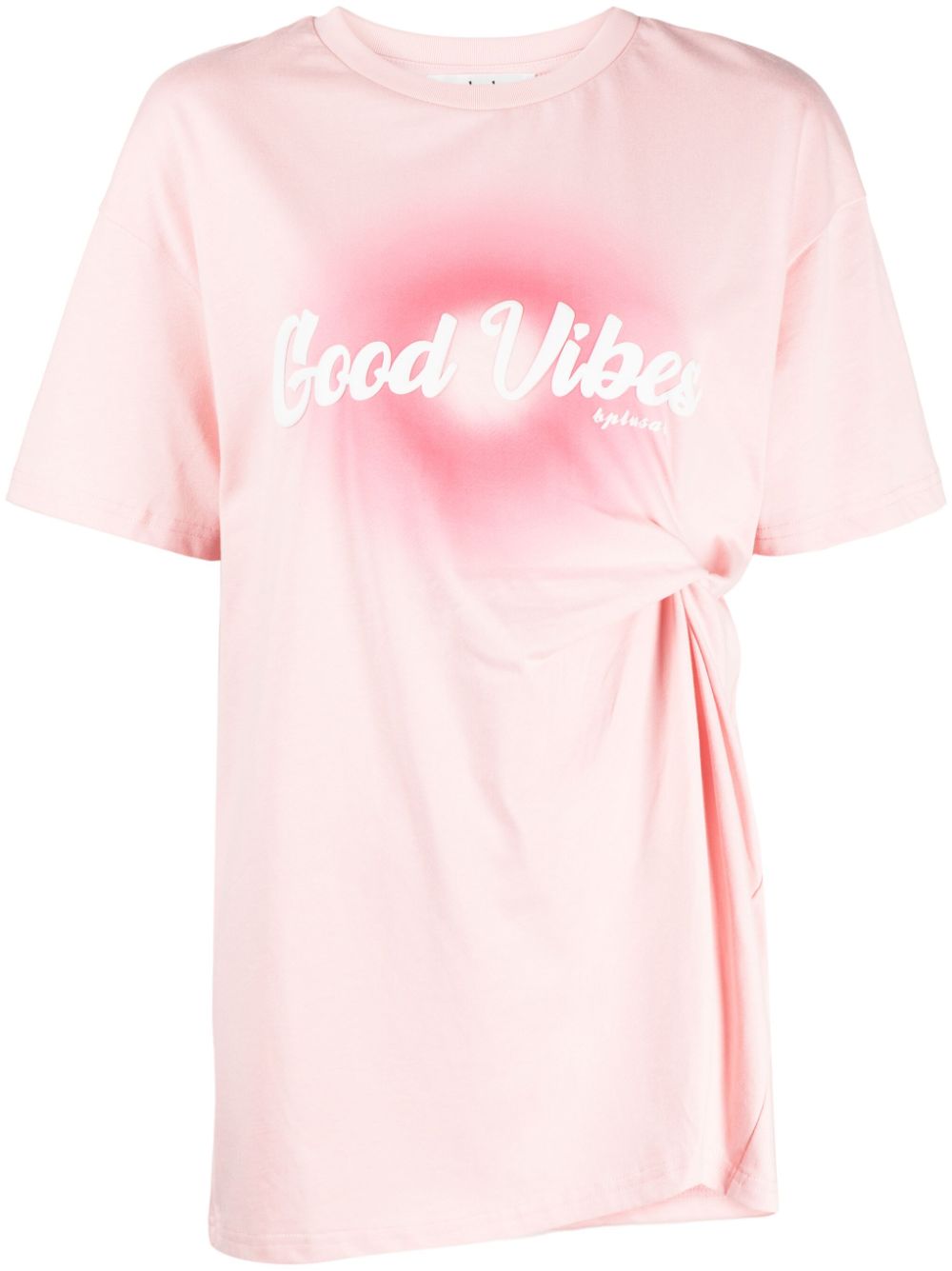 b+ab T-Shirt mit Knotendetail - Rosa von b+ab