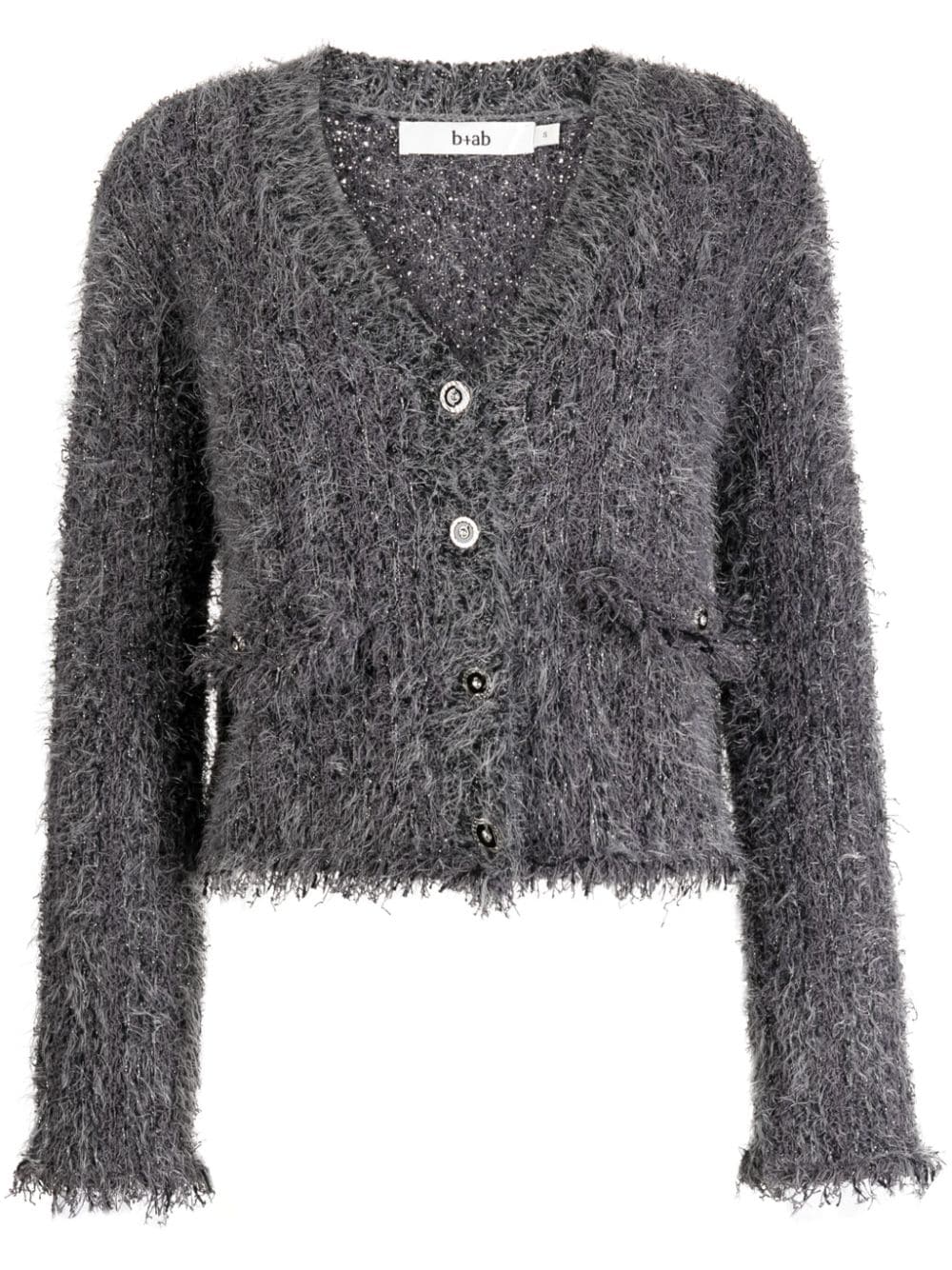 b+ab Klassischer Cardigan - Grau von b+ab