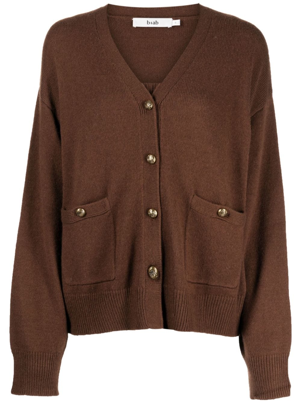 b+ab Cardigan mit V-Ausschnitt - Braun von b+ab