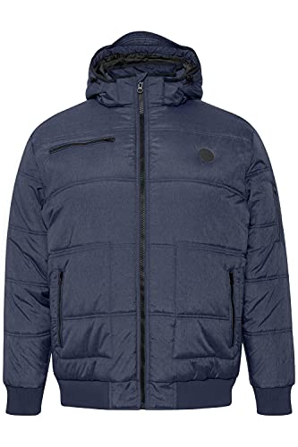 BLEND BHBoris Boris Herren Winterjacke Big & Tall Herrenjacke Jacke Große Größen bis 6xl Kapuze Reißverschlusstaschen Regular fit, Größe:3XL, Farbe:Dress Blues (194024) von b BLEND
