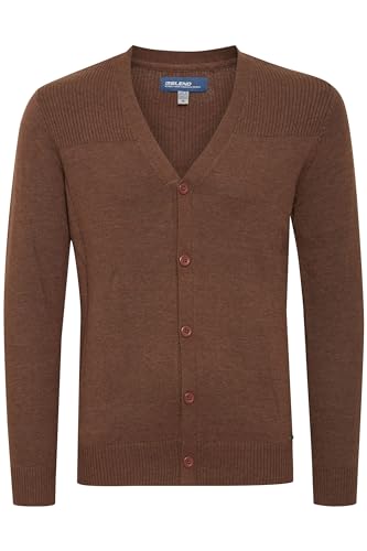 BLEND BHCaden Herren Strickjacke Cardigan Feinstrick, Größe:L, Farbe:Mocca Mix (200276) von b BLEND