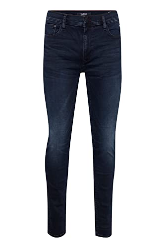 Blend 20708513 Herren Jeans Hose Denim Pant 5-Pocket mit Stretch Echo Fit Skinny Fit, Größe:38/32, Farbe:Denim Black Blue (76214) von b BLEND