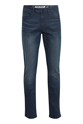 Blend 20711015 Herren Jeans Hose Denim 5-Pocket mit Stretch Twister Fit Slim/Regular Fit, Größe:34/32, Farbe:Denim Dark Blue (200292) von b BLEND