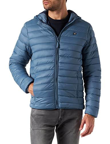 Blend 20712462 BHRomsey Hood Herren Steppjacke Übergangsjacke Jacke leicht gepaddete Jacke mit Kapuze Regular Fit, Größe:2XL, Farbe:Bluestone (184217) von b BLEND