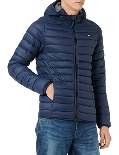 Blend 20712462 BHRomsey Hood Herren Steppjacke Übergangsjacke Jacke leicht gepaddete Jacke mit Kapuze Regular Fit, Größe:2XL, Farbe:Dress Blues (194024) von b BLEND