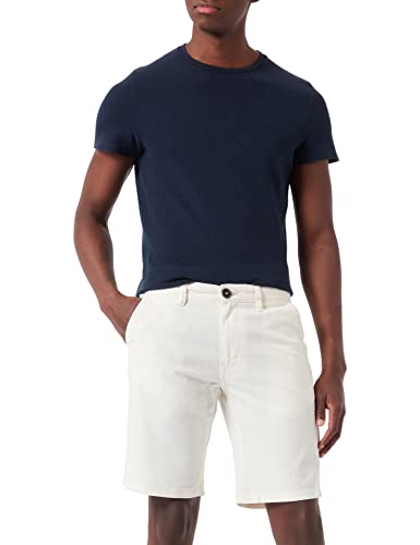 Blend 20713933 Herren Leinenshorts Chino Shorts Bermuda Kurze Hose 5-Pocket Leinen Mix Regular Fit, Größe:2XL, Farbe:Egret (110103) von b BLEND