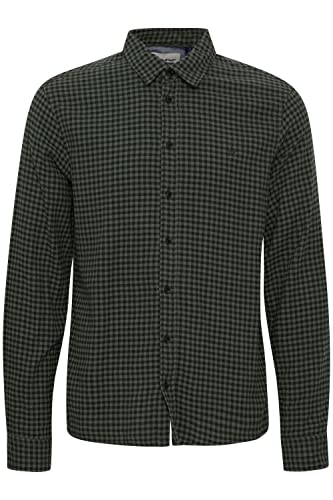 Blend 20714317 Shirt Herren Freizeithemd Hemd Club-Kragen Slim Fit schmaler Schnitt hochwertige Baumwoll-Qualität Kariertes Muster, Größe:3XL, Farbe:Rosin (190509) von b BLEND