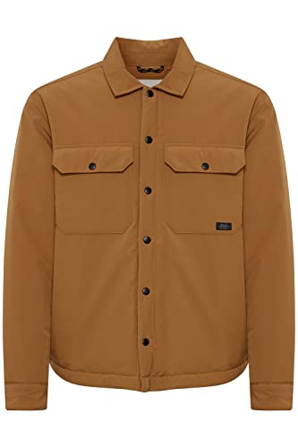 Blend 20714381 Outerwear Herren Übergangsjacke Herrenjacke Jacke Hemdjacke mit Hemdkragen und Druckknopf Regular Fit, Größe:M, Farbe:Tobacco Brown (171327) von b BLEND