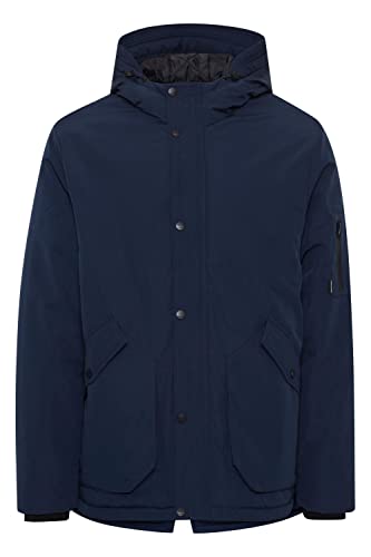 Blend 20714396 Outerwear Herren Winterjacke Herrenjacke Jacke Winterjacke mit Großen Taschen und großer Kapuze Regular Fit, Größe:M, Farbe:Dress Blues (194024) von b BLEND